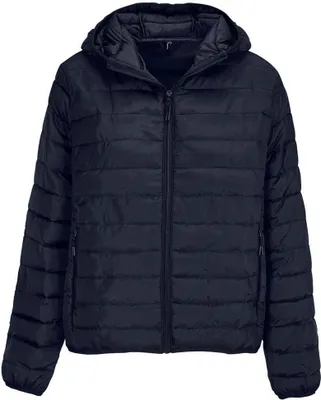 Produktbild von SOLS - "Stream" Steppjacke mit Kapuze für Damen PC7793 (M) (Dunkelblau)