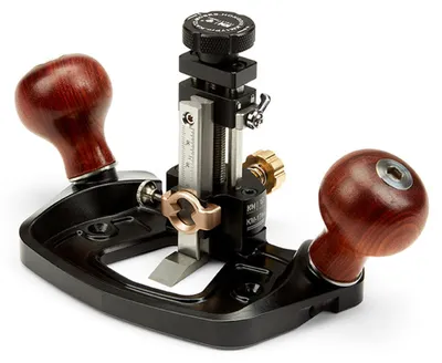 A woodworking tool, specifically a router plane, is shown against a white background.