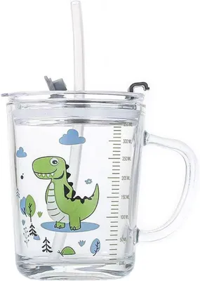 Imagen del producto de Vasos con pajita y tapa, de 400 ml, en varios colores, para niños