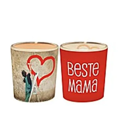 Produktbild von La Vida Ein Licht für Dich mit Spruch 'Beste Mama' Liebste Mutter Teelicht Kerze