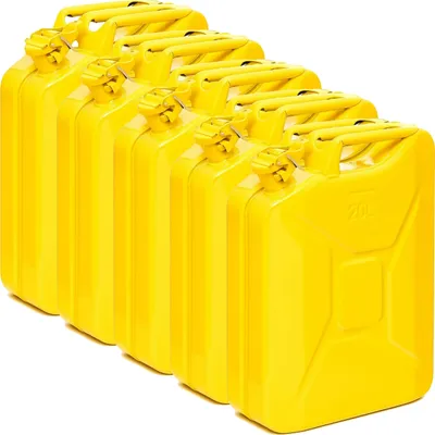 Produktbild von Oxid7® by BW Kraftstoffkanister Metall Benzinkanister 5x 20 Liter - Gelb RAL 1018 - UN-Zulassung - Hergestellt in Europa
