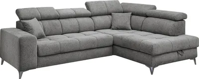 Produktbild von home24 Ecksofa mit Schlaffunktion - Webstoff