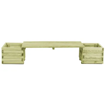 Image de vidaXL Banc de jardin avec bacs à plantes Bois de pin imprégné