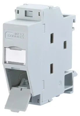 Produktbild von METZ CONNECT REGplus Tragschienenadapter für E-DAT Modul, unbestückt
