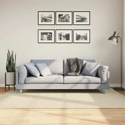 Immagine prodotto di vidaXL Tappeto HUARTE a pelo corto morbido e lavabile crema 140x200 cm
