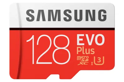 Zdjęcie produktu dla Samsung EVO Plus microSDXC Karte 128 GB, Class10 (2017) (adapter SD)