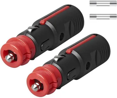 Obrázok produktu pre Univerzálny adaptér do 12 V zapaľovača – 21 mm zapaľovač – 12 mm náhradná zástrčka DIN do zapaľovača – štandardná zástrčka 12–24 V – s poistkou – pre autá, karavany a motocykle
