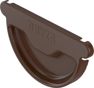 Produktbild von BRYZA Dachrinnenvorkopf verzinkt Ø 125 mm, Braun RAL 8017