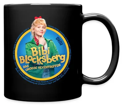 Produktbild von Spreadshirt Bibi Blocksberg Film Große Hexentreffen Bibi Tasse Einfarbig, One size, Schwarz