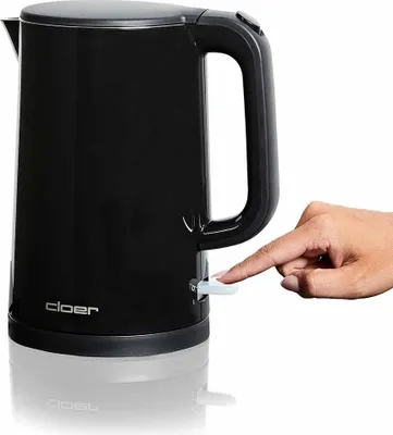 Produktbild von Cloer 4320 Wasserkocher, 1,5 l, 1500 W, Behälter und Deckel aus Edelstahl, automatische Abschaltung, Überhitzungsschutz, Ein-Knopf-Bedienung