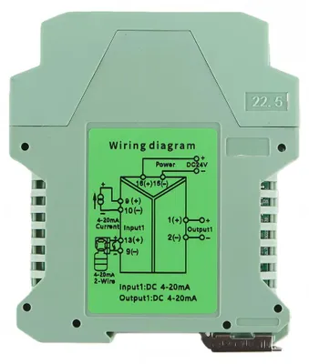 Signalisolator 1 in 1 aus, 4-20 mA, DC 24 V, DIN-Schiene