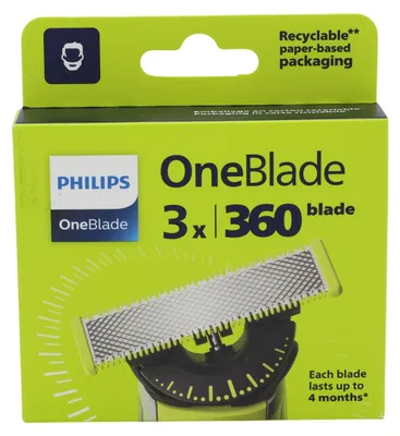 Produktbild von Philips Norelco OneBlade OneBlade QP430/50 Ersatzklinge 360, Rasierklinge, Philips, OneBlade Series, 99 mm, 110 mm, 26 mm