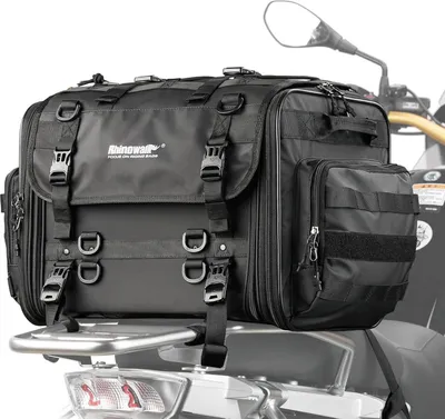Obrázok produktu pre Rhinowalk Motocyklové sedadlové tašky 40-60L Vodotesné čierne
