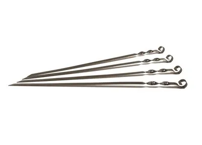 Zdjęcie produktu dla Płaskie igły do grilla 50 cm, 4 sztuki w opakowaniu.