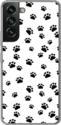 Produktbild von MuchoWow® Handyhülle Schutzhülle Hülle für Telefoonhoesje Samsung Galaxy S22 Muster - Katze - Pfoten - Jungen - Mädchen - Kinder - Kind Silikon Softcase Handy Hülle - Mobiltelefonhülle