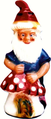 Obrázek produktu pro Design Trpaslík s houbou Figurka Socha Sochy Dekorace 8801