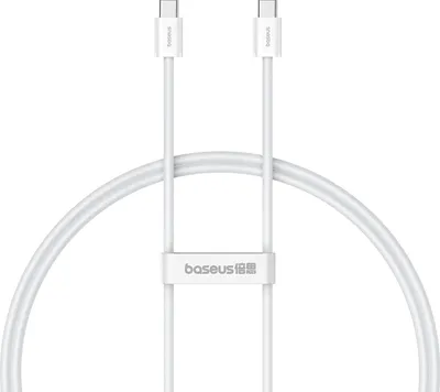 Zdjęcie produktu dla Baseus Superior, 1 m, USB C, USB C, USB 2.0, 480 Gbit/s, Biały