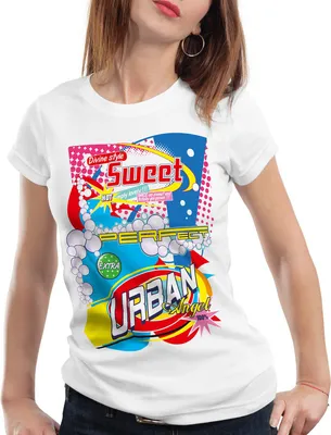 Produktbild von style3 Urban Art Damen T-Shirt, Farbe:Weiß, Größe:M