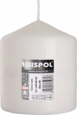 Obrázek produktu pro Bispol Świeca walec Biała SW80/90-090