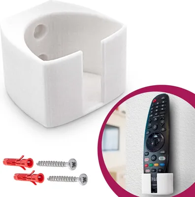 Produktbild von Wandhalterung Halter Halterung Weiß passend für LG Magic Remote Fernbedienung