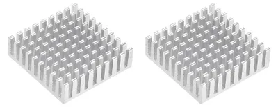 Kühlkörper 2er-Pack 35x35x10mm Silber Aluminium