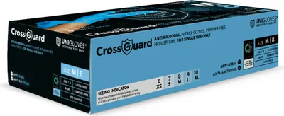 Produktbild von Unigloves Crossguard - antimikrobiell - Gr. L - 1000 Einmalhandschuhe