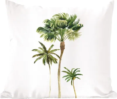 Produktbild von MuchoWow® Zierkissen Sofakissen Wohnzimmer Dekokissen 45x45 cm Dschungel - Baum - Grün - Schlafpolster - Polster für das Sofa