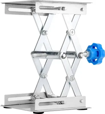 Obrázok produktu pre Laboratórna zdvíhacia plošina z nehrdzavejúcej ocele 100 * 100 * 160 mm (modrá rukoväť)