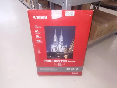 Produktbild von Canon SG-201 Fotopapier Plus Seidenglanz A3 – 20 Blatt, Halb-Glanz, 260 g/m², Tintenstrahl, A3, 29.7x42 cm, 20 Blätter