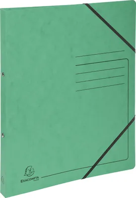 Produktbild von Exacompta 10x Ringhefter A4, 2 Ringe 15mm, Karton, bedruckt, Grün, 542553E