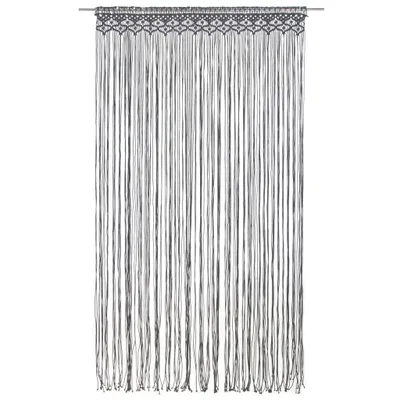 Produktbild von vidaXL Makramee Vorhang Anthrazit 140x240 cm Baumwolle