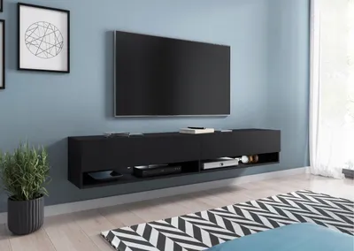 Obrázok produktu pre TV stolík CALIBURI 180 - čierny grafitový