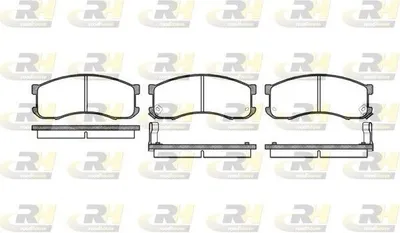Produktbild von ROADHOUSE Bremsbeläge Satz Vorne Bremsklötze für MAZDA MPV II (LW) 2313.02