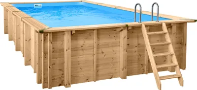 Produktbild von Interline Pool Bali L 7,90 x B 4,00 x H 1,38 m Super-Set inkl. Poolsauger und Reinigungsset