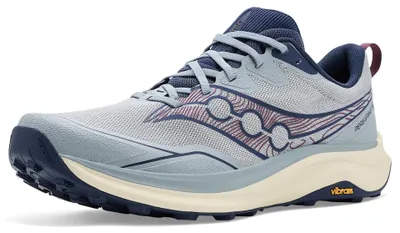Productafbeelding van SAUCONY Peregrine 16 heren hardloopschoen, kleur Fuego/Cyber, maat US 11