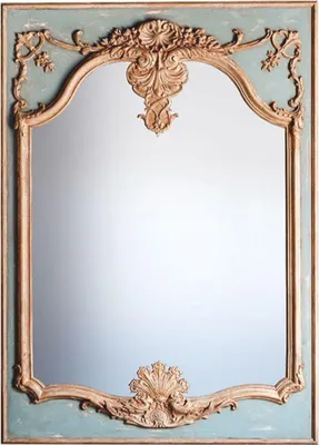 Image de Casa Padrino Miroir baroque de luxe Vert / Gris / Or antique H. 158 cm - Italy