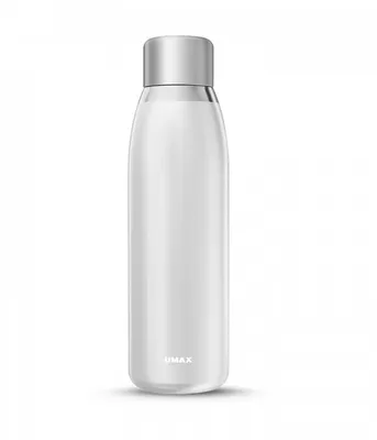 Obrázek produktu pro UMAX Smart Bottle U5 White/ upozornění na pití/ objem 500 ml/ 30 dní provozu/ USB/ ocel