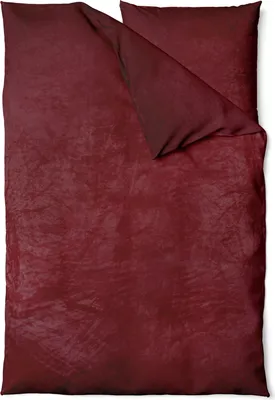 Produktbild von Winter Bettwäsche Teddy Plüsch Nicki Uni Flauschig Warm Weich Fleece Modern, Farbe:Uni bordeaux, Größe:4 teilig 155x220 cm