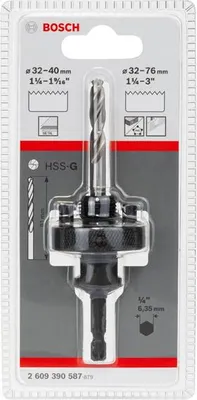 Produktbild von Sechskant-Steckdosenadapter für Lochsägen mit 32 bis 76 mm 5/8-Zoll 18 UNF