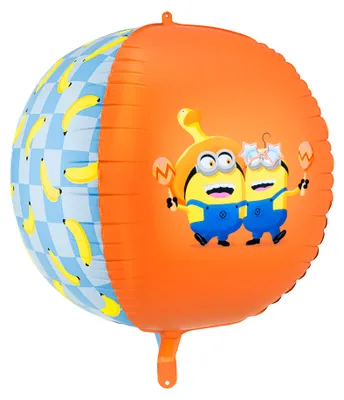Image de Ballon en aluminium Minions 50 cm, orange / bleu / jaune