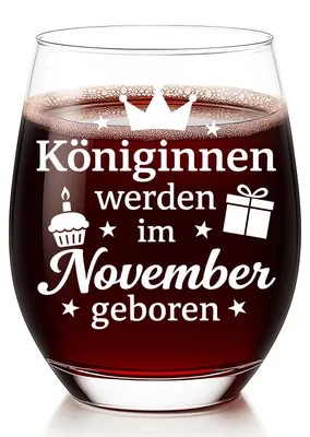 Weinglas Geschenk für Frauen – personalisiertes Geburtstagsgeschenk