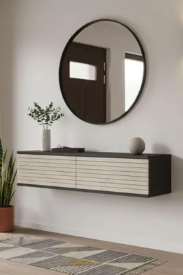 Produktbild von Skye Decor, Hochwertiger Dresser (Elterncode) - Anthrazit & Travertin, 120 cm