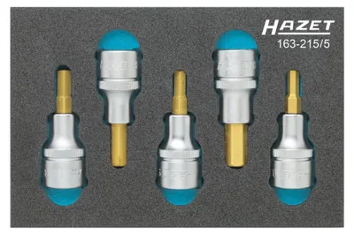 Imagen del producto de Juego de puntas para destornillador Hazet, modelo 163-215/5