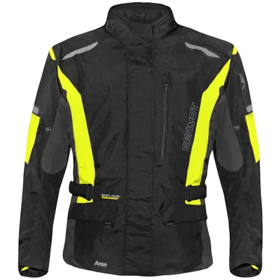Produktbild von Germot Aron wasserdichte Motorrad Textiljacke, schwarz/grau, 2XL