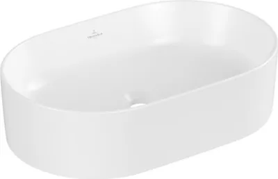Produktbild von Villeroy & Boch VB Collaro Aufsatzwaschtisch 4A1956 560x360mm Oval Stone White CeramicPlus