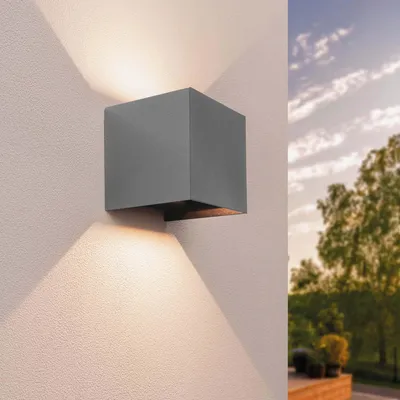 Image de Ledvion applique murale LED 3W blanc chaud G9 IP54 dimmable cube 220-240V