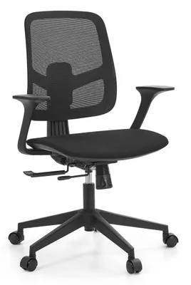 Ergonomischer Bürostuhl MALIO, höhenverstellbar, Netzstoff, Schwarz