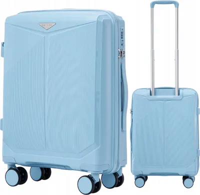 Zdjęcie produktu dla WINGS walizka kabinowa COCKATIEL LIGHT BLUE 55x39x20cm