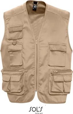 Immagine prodotto di SOLs 43630 | Giacca Reporter Gilet Selvaggio - Colore: Corda - Taglia: L