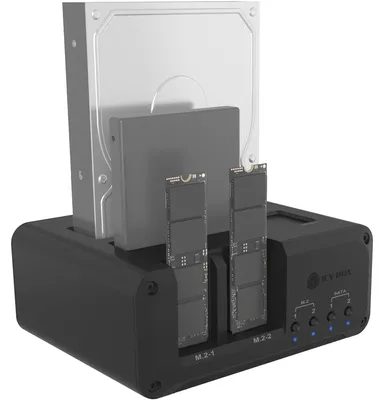 Productafbeelding van ICY BOX IB-2925MS-CU31, HDD, SSD, M.2, Serial ATA III, 2.5,3.5,M.2, 48 TB, USB 3.2 Gen 2 (3.1 Gen 2) Type-C, zwart